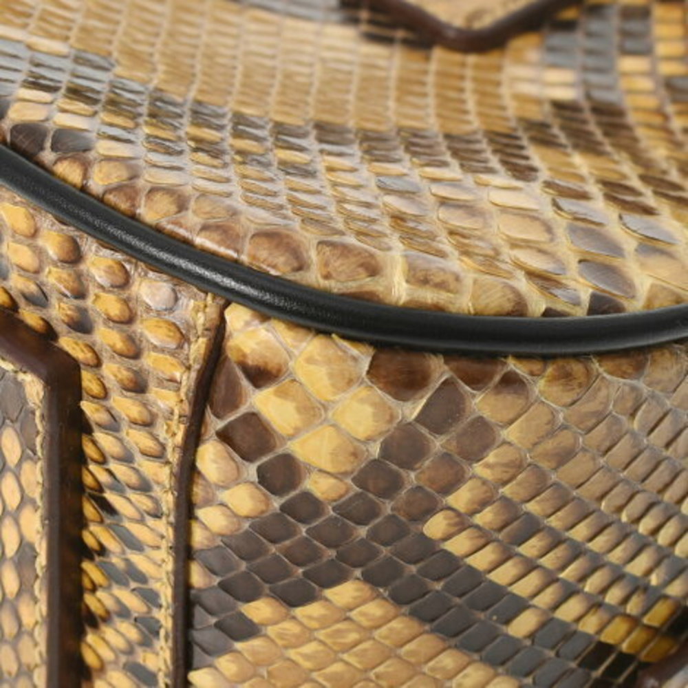 Prada Brown Python Handbag - image 7